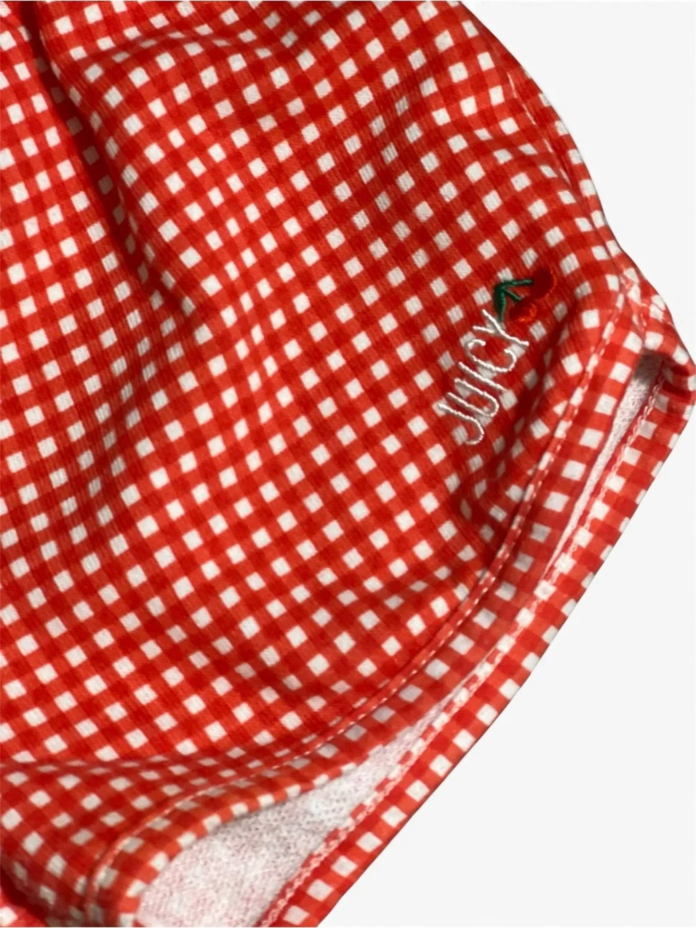 Juicy Couture Kids Set 4 Red Gingham Shorts & Tank Top Outfit